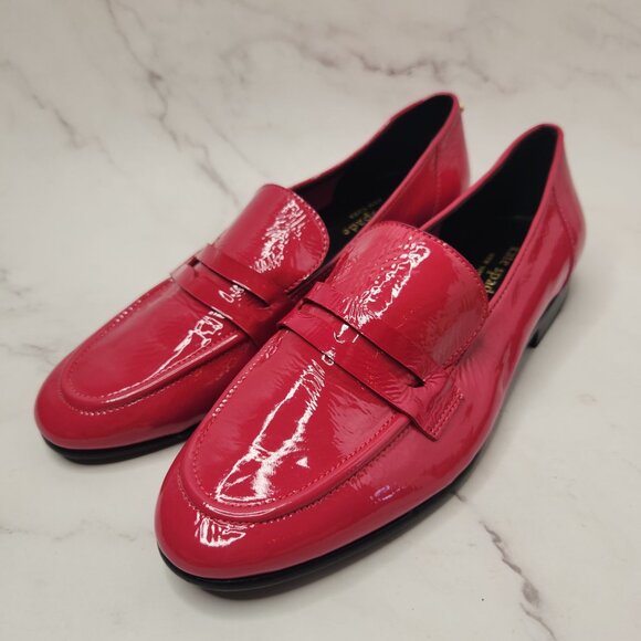 Kate Spade Pink Patent Leather Loafers Dress Shoes Oxford Women's 5.5 - Picture 1 of 9